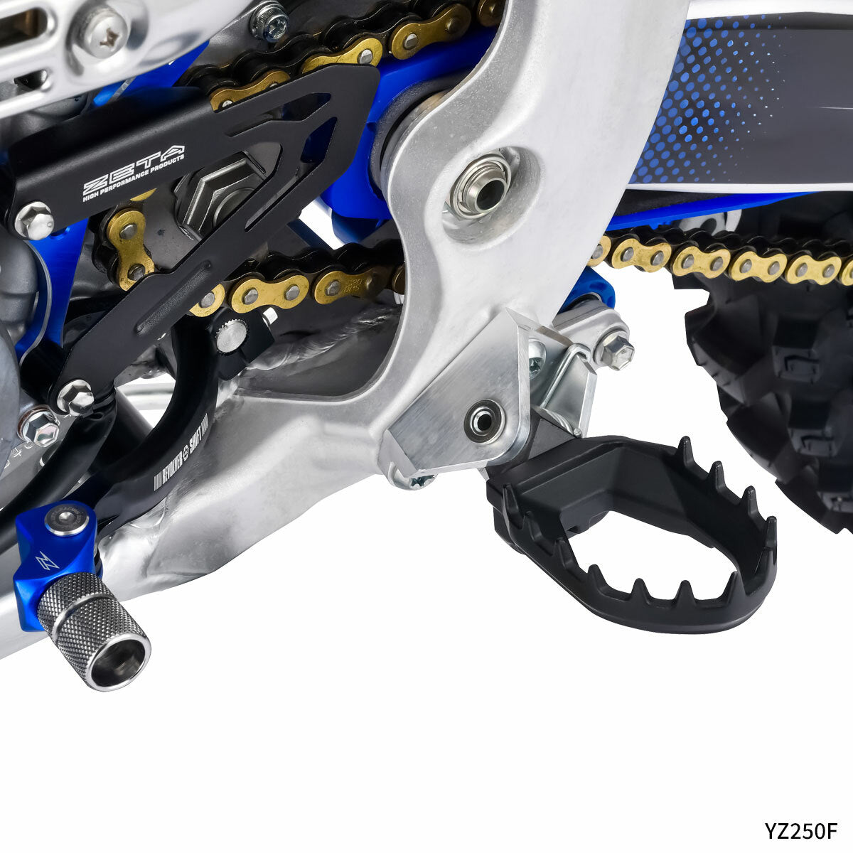 ZETA Max Foot Peg for Yamaha - Part Number ZE93 - 2610, Black - Kelly Motorsports